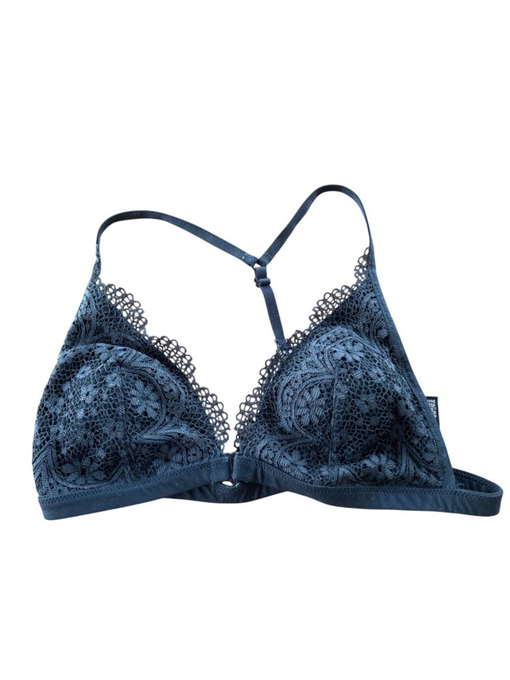 Body by Victoria Lace Racerback Front Close Bralette Sz LG Wireless
